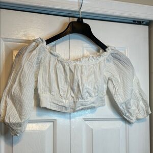 HYFVE White Off-Shoulder Blouse